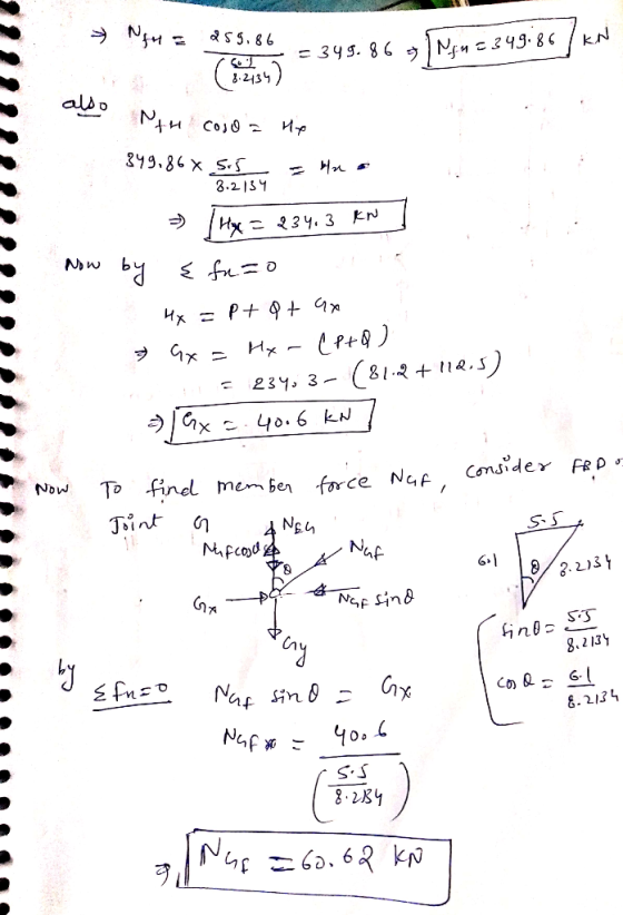 一。 Now To find mcm ben force NGF, Consider, FRP, MPco 1 C1 Cの良 의 6 8.213