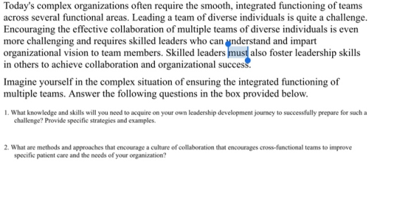 Todays complex organizations often require the smooth, integrated functioning of teams across several functional areas. Lead