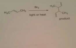 Brz H3C CH3 light or heat product