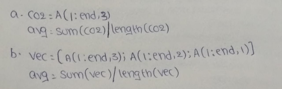 avg Sum(C02) lengtn (Co2) b. av9 그 Som(vec)//length(vec)