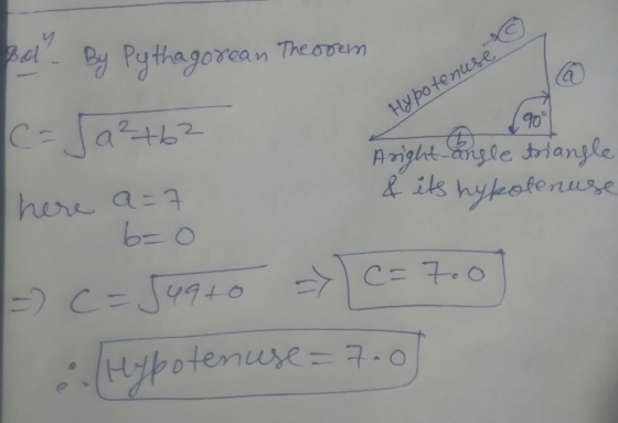 y Pythagorean The ovm tenuse Hy bo 90 e trman