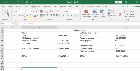 AutoSave © of HO- Book1 - Excel Sign in File Home Insert Draw Page Layout Formulas Data Review View Help O Tell me what you w