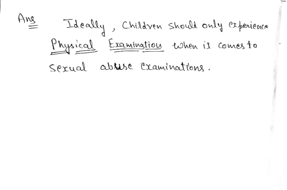 Physical Exoinatiou ohen it comest Sexual abtse examinattons