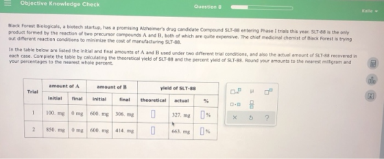= Objective knowledge Check Question 8 Black Forest Biologicals, a biotech startup, has a promising Alzheimers drug candidat