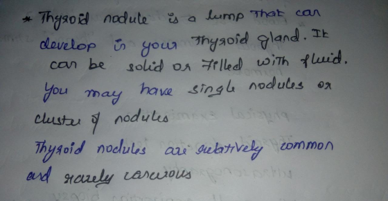 a lump That can Thyaod nadute develop in gour solid o lled wiTh fuid. have singl nodules on can be you may nodues e Laiapig C