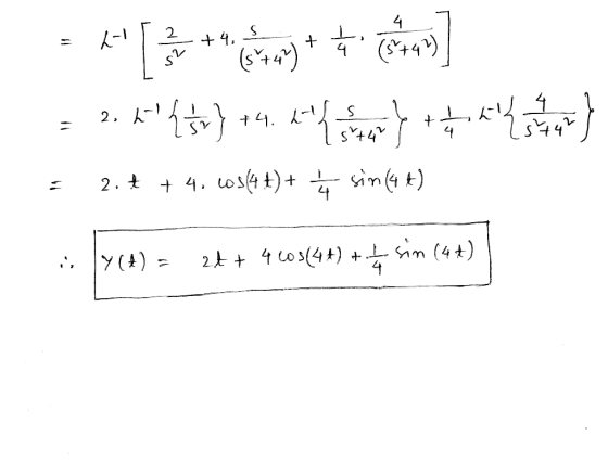 4 2 +1 S. 54 s2 (44) 국 7. {} 14. 1 } 2. + 4. los(4t)+ + in (4t) 16 , Y() 2t 4054) +b shn (4t) 4