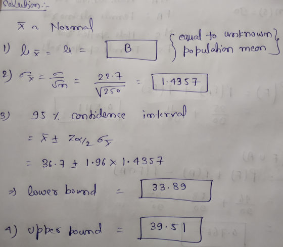 solutions - An Normal 7 s equal to unknown? 1) lixo el = [ B population means 2) 3-FA 2017 - 11:4357] 3) 95% contidence inter