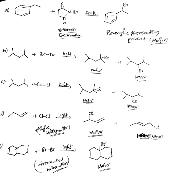 HET -6., prestre N-BY N-Bromo Succinamide Beurylic Bromination product (Mason s tatome ves meses Br-Br de Bs Monor el rund li