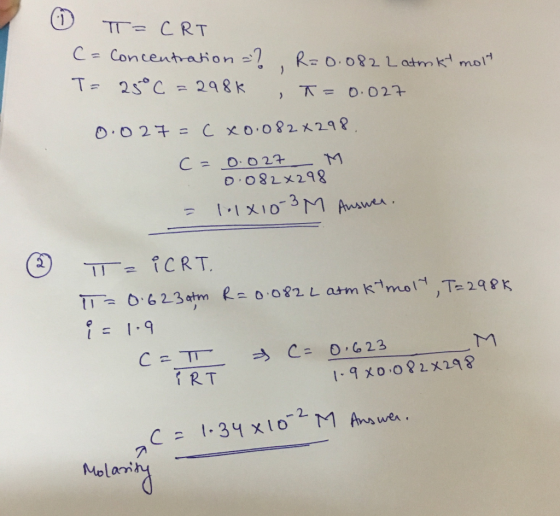 T= 25°C = 298 k 1 = 1.9 RT Molai