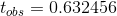 t_{obs}=0.632456