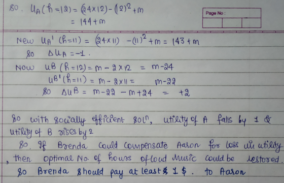 80. UA (h=12) = (24x12) - (( 2)2 +m - 144+m Page No : New UA Chall) = (24X11) - (11)² +m= 143tm 80 DUA=L. Now UB (h=12)=m-281