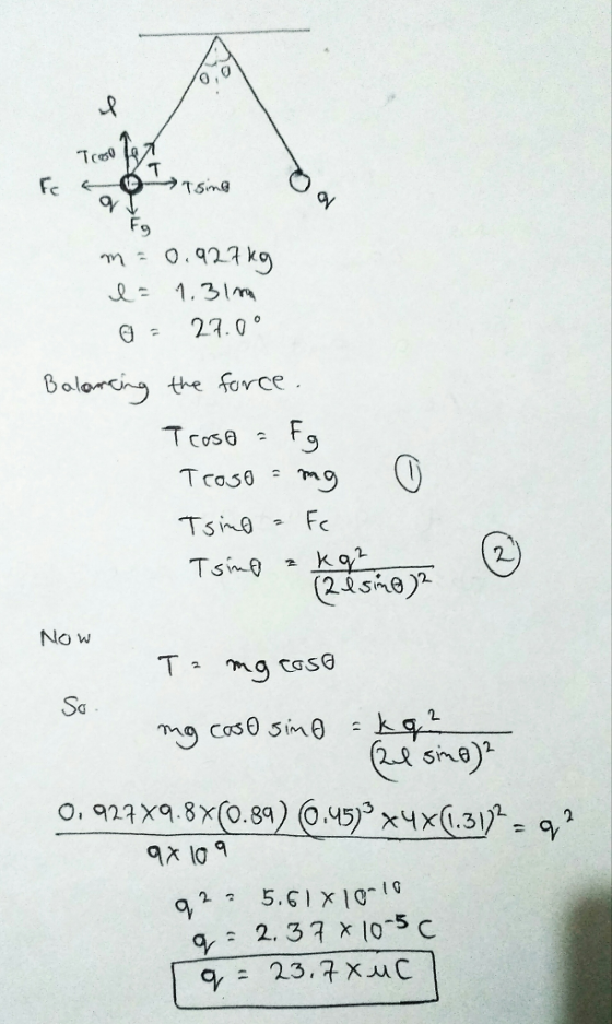 に,9 TSing F. = 1.31m e- 27.0° Boloi the sorce (2.23 6)2 No w Taso Sa ma Cơ30.5h@ sh) 5.GIx 1019 a, 2.37 x 0-5 C 9, 2