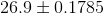 26.9 \pm 0.1785
