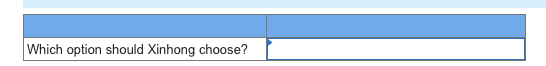 Which option should Xinhong choose?