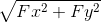 \sqrt{Fx^{2}+Fy^{2}}