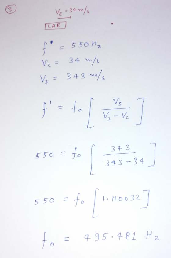 = 550m, 34 /s 34 3 550F 343-3 4 550 = to | 1.110032 495 981 Hz
