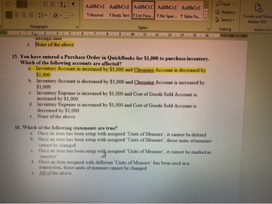 SEL 19 . AaBbcc AaBbCd AaBbCcc AaBbcc AaBbc 1 Normal 1 Body Text 1 List Para... 1 No Spac... 1 Table Pa... Find Replace Selec