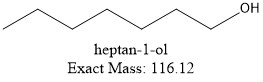 heptan-1-ol Exact Mass: 116.12