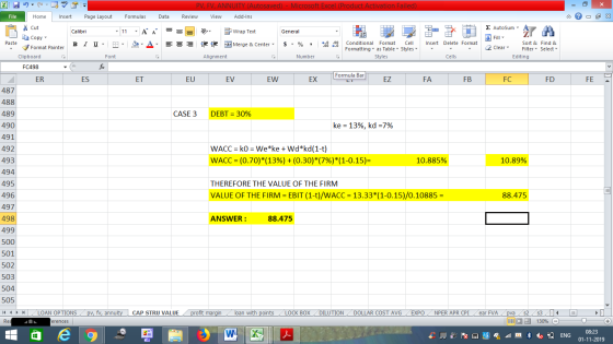 PV, FV, ANNUITY (Autosaved) - Microsoft Excel (Product Activation Failed) Review View Add-Ins File Home Insert Page Layout Fo