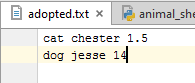 adopted.tkt x animal she cat chester 1.5 dog jesse 14