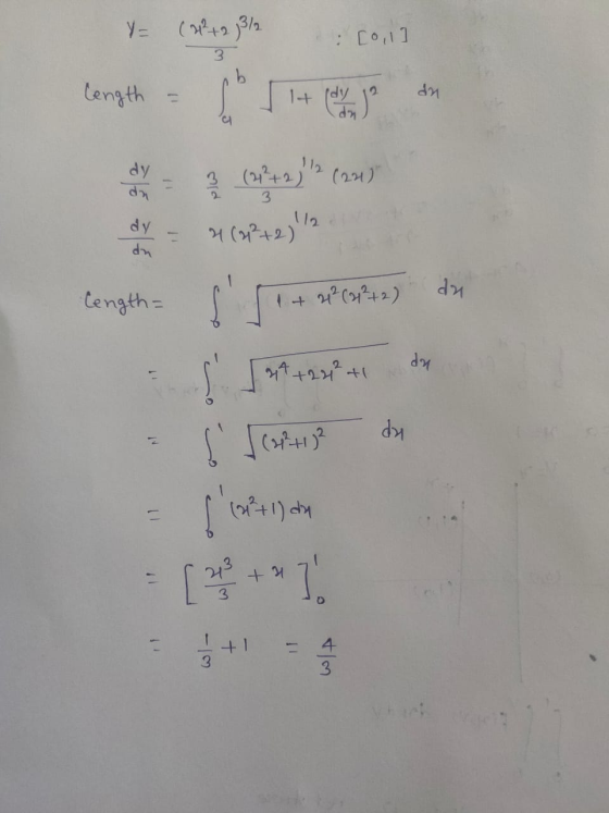 YE (0+2.9312 [0,1] length = 1+ en die Home 2 (2+2) (201) dx = 4(+2)!! Cength= 11+2 (2²+2) du - *+232 +day = [(x+1)? du - l