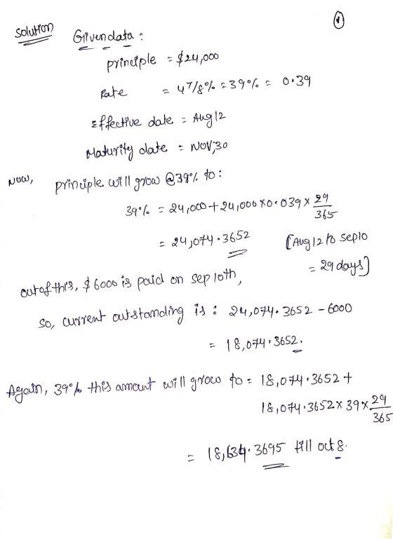 10 2 52 Artial Payments Are Made On The Dates Indicated Use The United