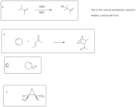 NBS this is the radical substitution reaction light tertiery radical will form CI H3C