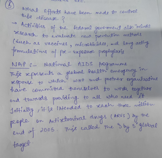 t Efforts have been made to control this disease ? Activities of the - te methods tivities of the fedesal goverment also incl