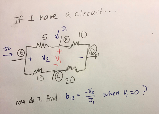 if I have a circuit... 11 ImTom how do I find biz = -1 hy when U, 20 ?