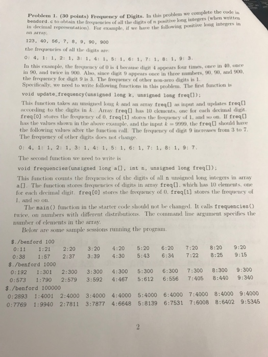 e Dots l lah dit Problem 1. (30 points) Fre bendord.cto obtain the free in decimal representation For ATY. this problem we co