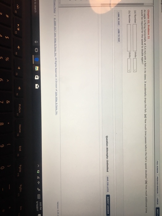 would be required for the speed to double again? Units 0 I0 End Pgup