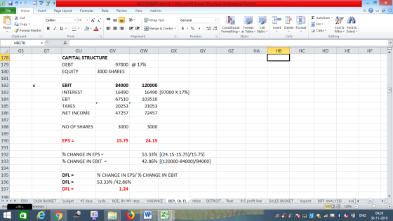 ACCOUNTS latest - Microsoft Excel (Product Activation Failed) View Add-Ins File Home Insert Page Layout Formulas Data Review