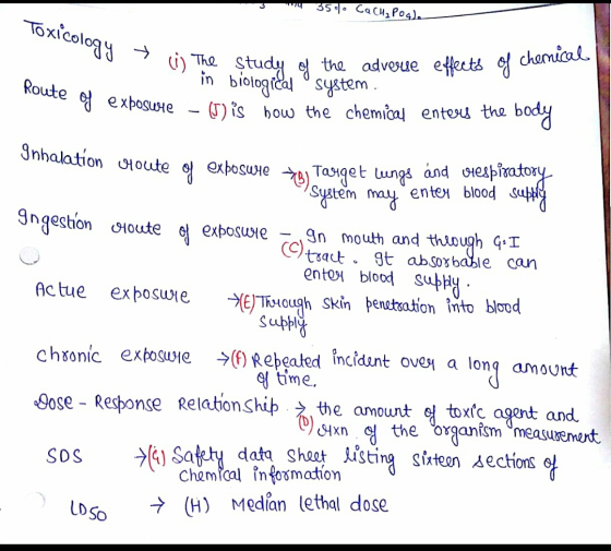 s 3500 Cachepogle Toxicology = 0) Route of exposure (i) The study of the adverse effects of chen in biological system. of exp