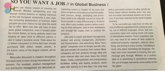 SO YOU WANT A JOB // in Global Business / Hvor late whether backpacking your way through Central America or sipping espressos