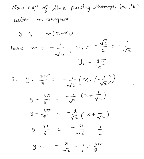 Now equ of line passing through (x, ,9.) with n tangent. y-y, = m(21-2012 hese ms -,4,5 y, a so you can 11-6-) y (**) y egy =
