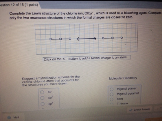 Match each of the following ions and molecules wit