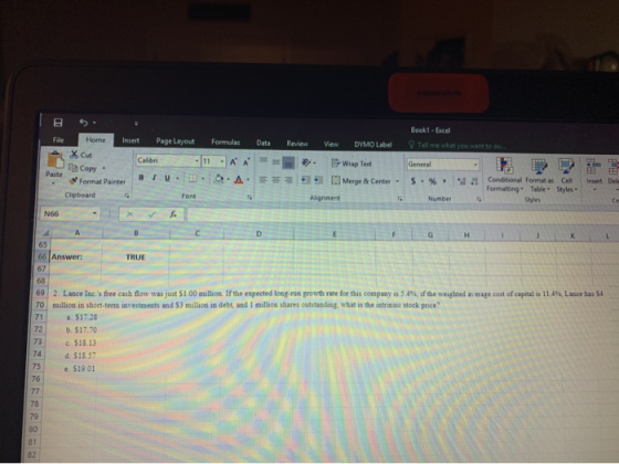 Review View Book1 - Excel Tell me what you want to do 5. File Home Insert Page Layout AX Cut Calibel .N Copy - Paste Format P