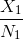 \frac{X_1}{N_1}