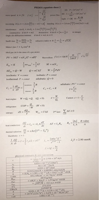 1) (60 points) A heat engine uses air (diatomic as
