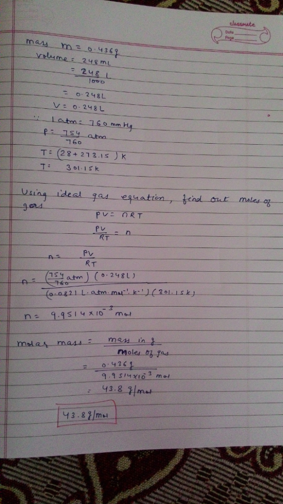 classmate Date yrmL 60 T: (28+ 21 3.1s)k 1) sına ideal Fad RT PL RT 15 1 atm ( 248L) na 1.9 man in 134 9.1 14x16 mod 13.8 升 43.81m