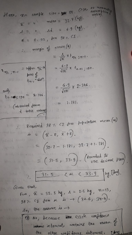 ere , 9) sample size=蝌)91 . valid mean = ejuvon (E point 191 to,osi: 130-2-396 Required 98./. CZ doa ㅏ야 ulation nneau (n) 32 7 121, 32 7 +1. 1a Rounded 31-5一く从く33 Giveu thek do, the answer → 0j