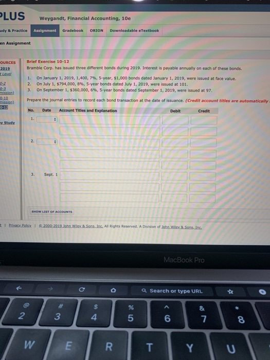 PLUS Weygandt, Financial Accounting, 10e udy & Practice Assignment Gradebook ORION Downloadable eTextbook en Assignment Brief