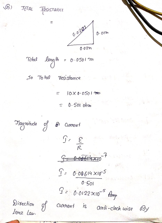 JOTAL TESISTANCE 0.01m 0.0201 0.02m Total = length 0.050 lm So Total desistance TOX0.050 1 STED 0.501 ohm Hagnitucle of so cu