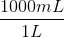1000ml 1L
