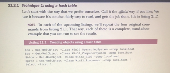 21.2.1 Technique 1: using a hash table Lets start with the way that we prefer ourselves. Call it the official way, if you li