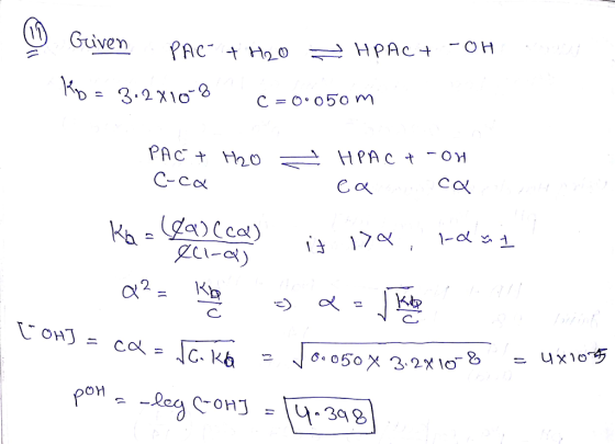 Given PAC H0 c=0.050 m 2. Kb =AC.kb = o.o5o X.3. 2X1o5