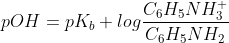 + CH5NH3 pOH pKblog CHNH