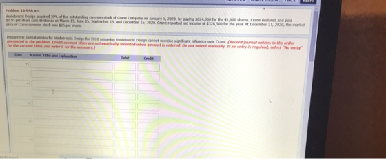 16-OL - Webredt Design e d 10% of the standing common sack of Cane Company wary 1, 2020, by paying 3624.000 for the 41,000 sh