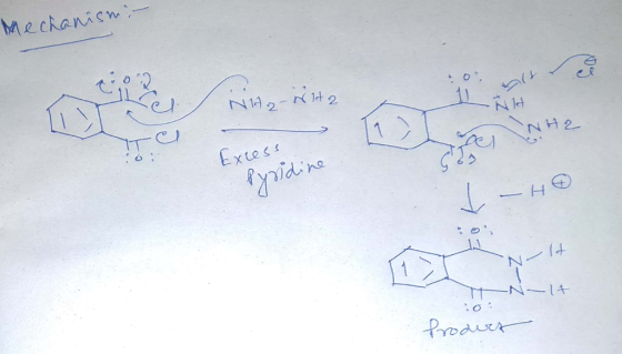 Mechanism,- pio. NA2-Wit2 Excess Pyridine t-H ZZ Prodirt