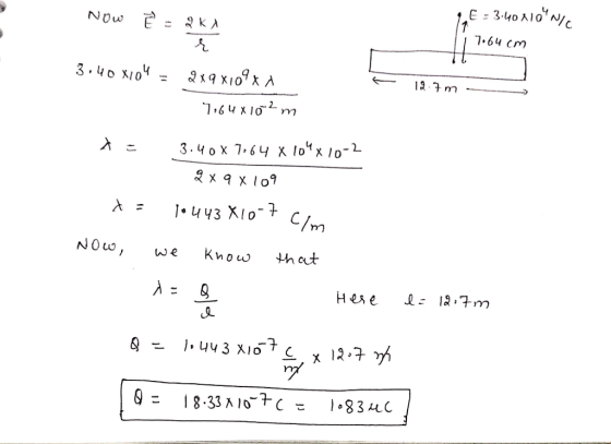 E: 3.40시01 N/C 7.64 cm Ow NOuo,we Know thout ヅ
